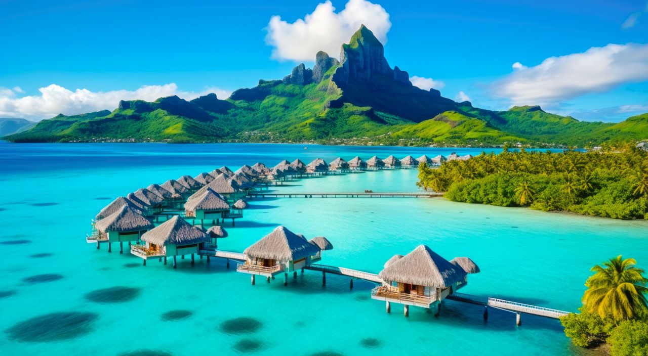 tropical island Bora Bora